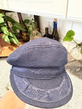 Aegean Greek Fisherman's Cap Made In Greece 85% Wool 15% Nylon 59-7 ⅜